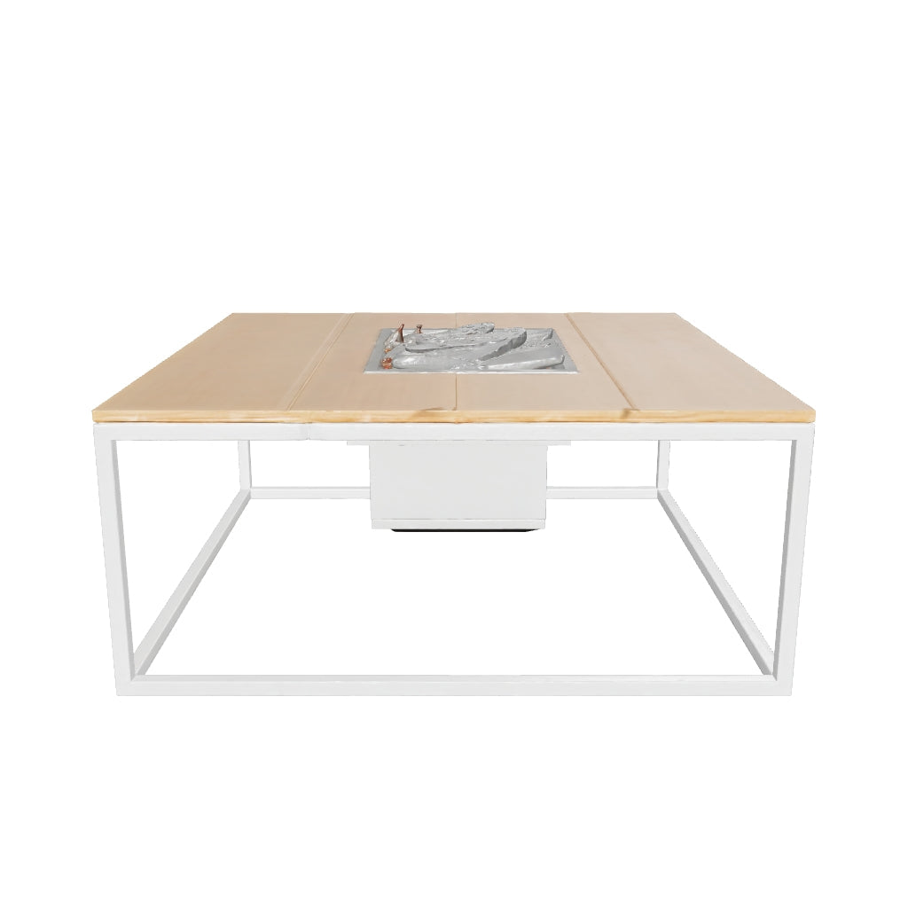 Cosi Cosiloft 120 White Frame Teak Top, foto 2 van 3
