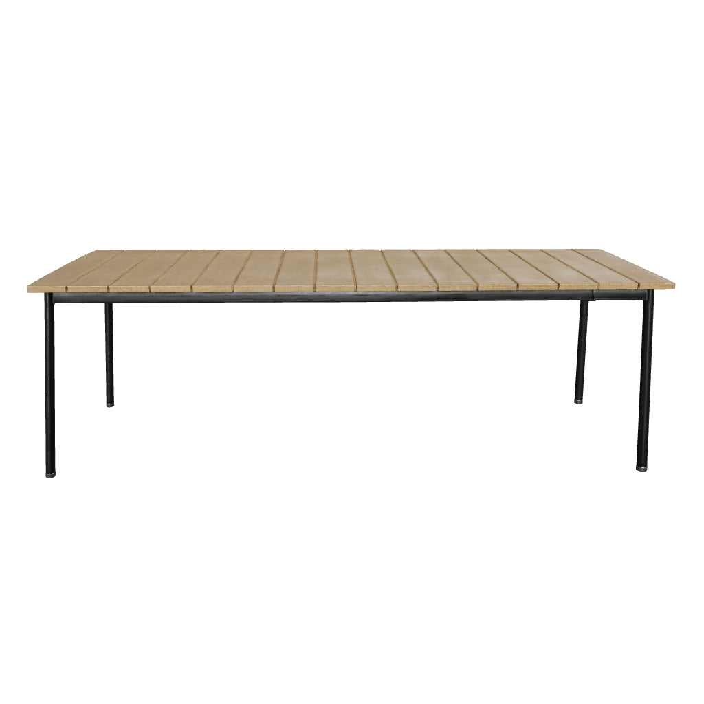Apple Bee | Milou Gartentisch 240 x 100 cm | Teak-Schwarz