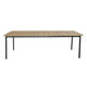 Apple Bee | Milou Gartentisch 240 x 100 cm | Teak-Schwarz