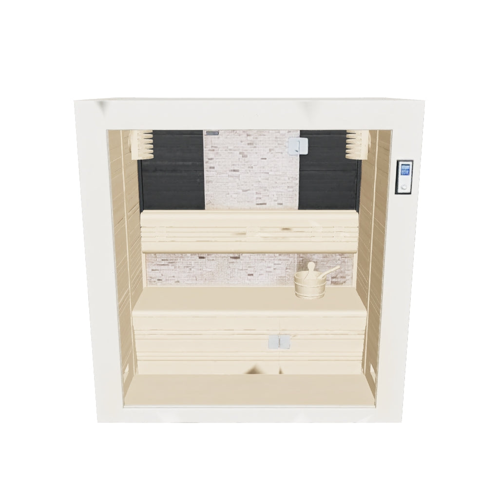 Fonteyn Mirage Sauna White Stone, foto 2 van 10