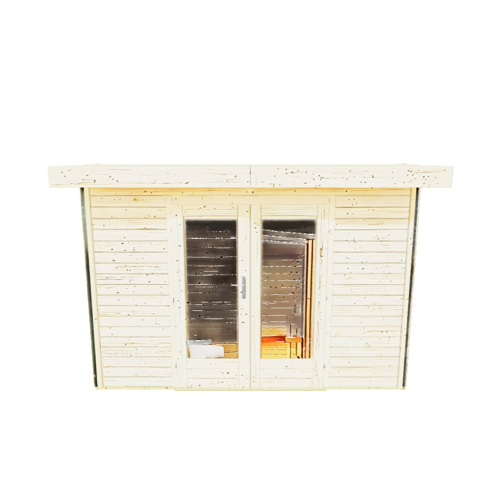 Karibu | Mainburg 1 Sauna-Set A | 9 kW Ofen Externe Steuerung