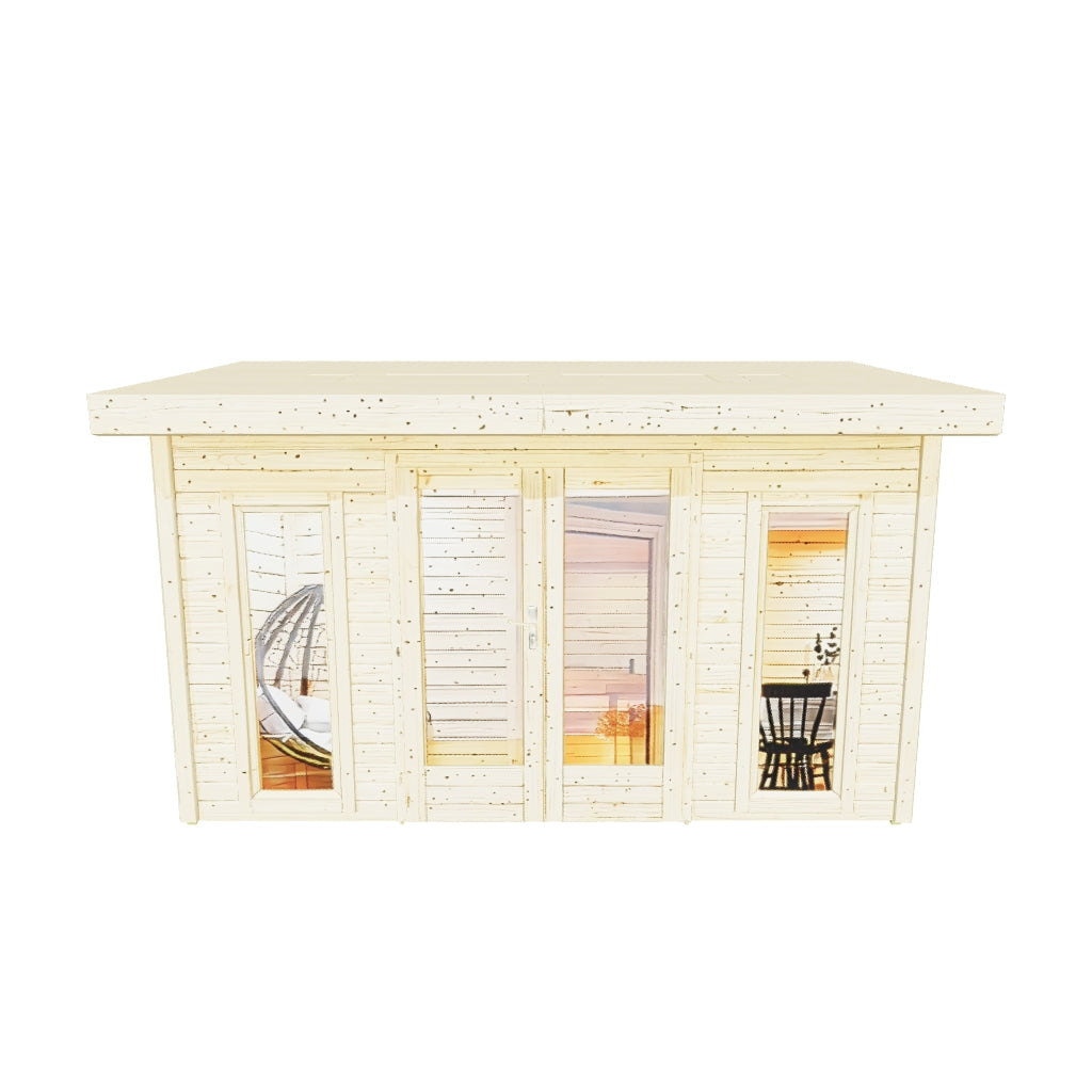 Karibu | Mainburg 2 Saunas Set B | 9 kW Ofen Externe Steuerung