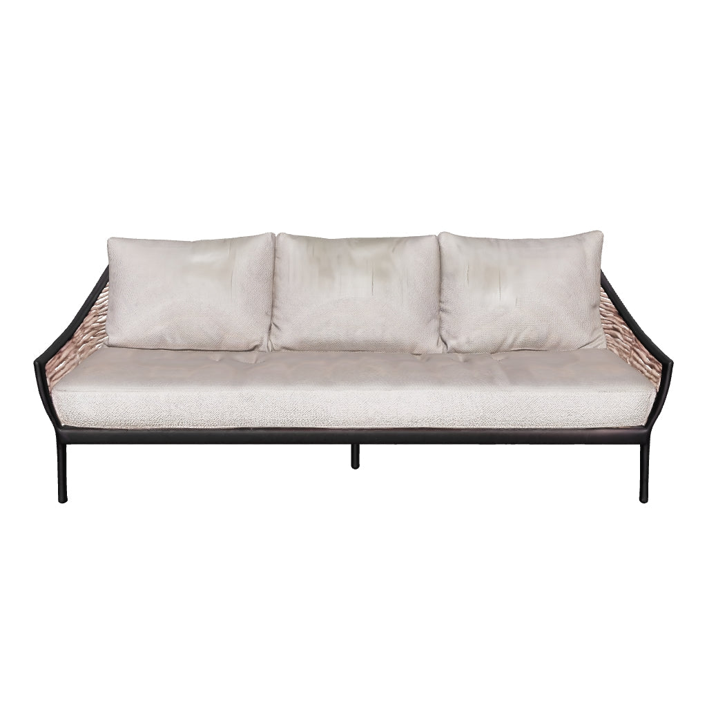 Apple Bee | Milou Loungesofa 3-Sitzer | Schwarz