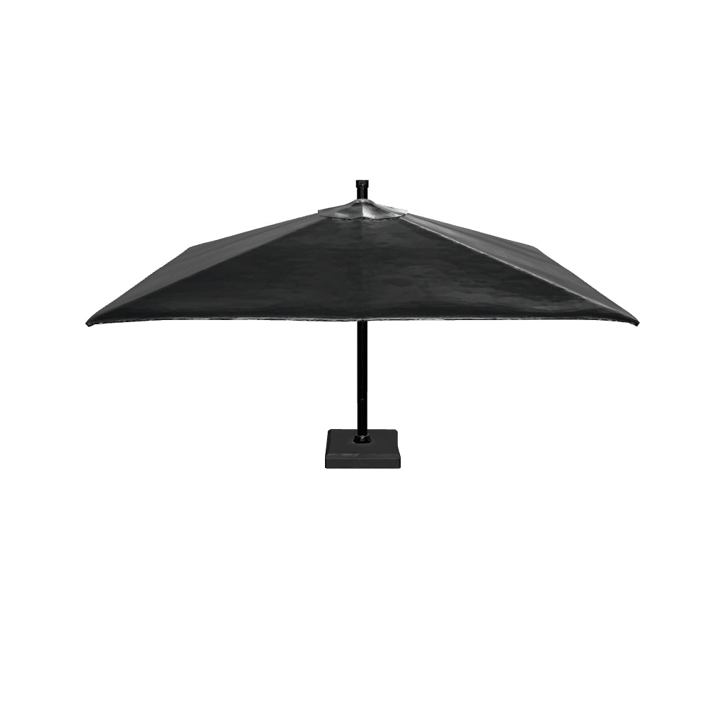 Platinum Sun & Shade Challenger T¹ Zweefparasol Premium 350 x 350 cm Faded Black, foto 2 van 9
