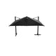 Platinum Sun & Shade Challenger T² Zweefparasol Glow 300 x 300 cm Antraciet, foto 2 van 11