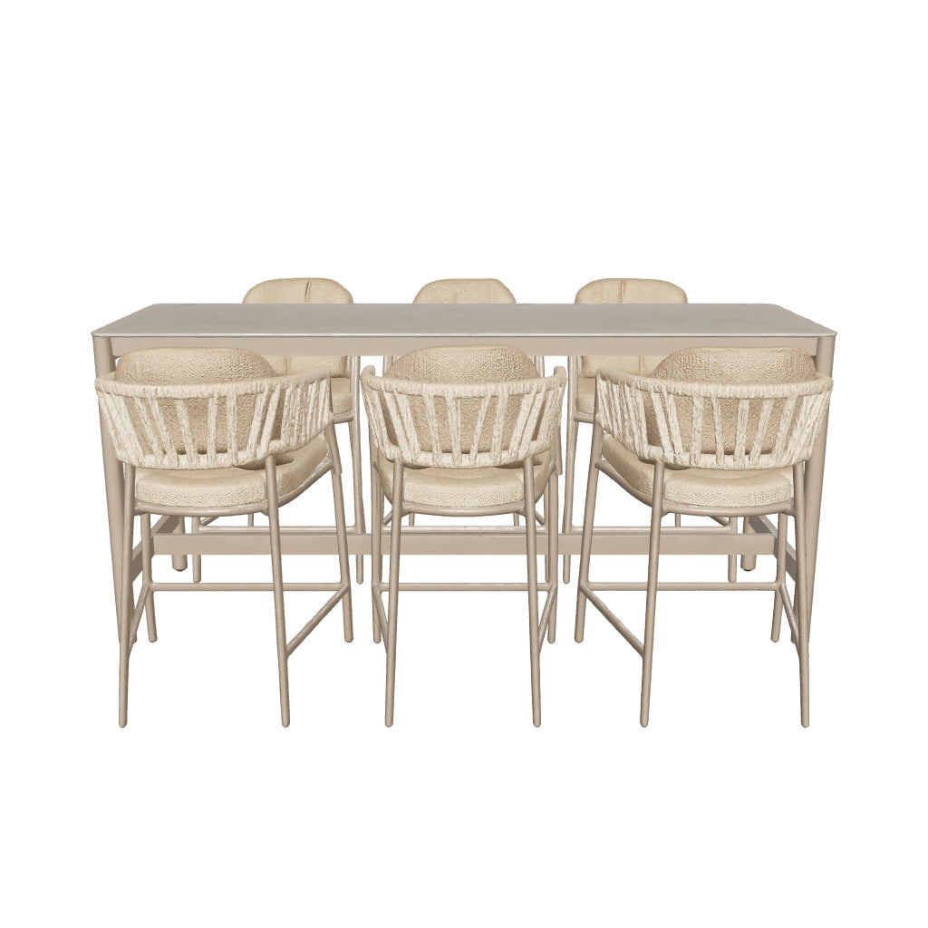Taste by 4 Seasons | Calma High Diningset | Latte