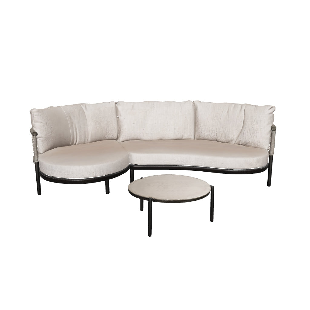 Taste by 4 Seasons | Puglia Ecksofa mit Couchtischen | Terre