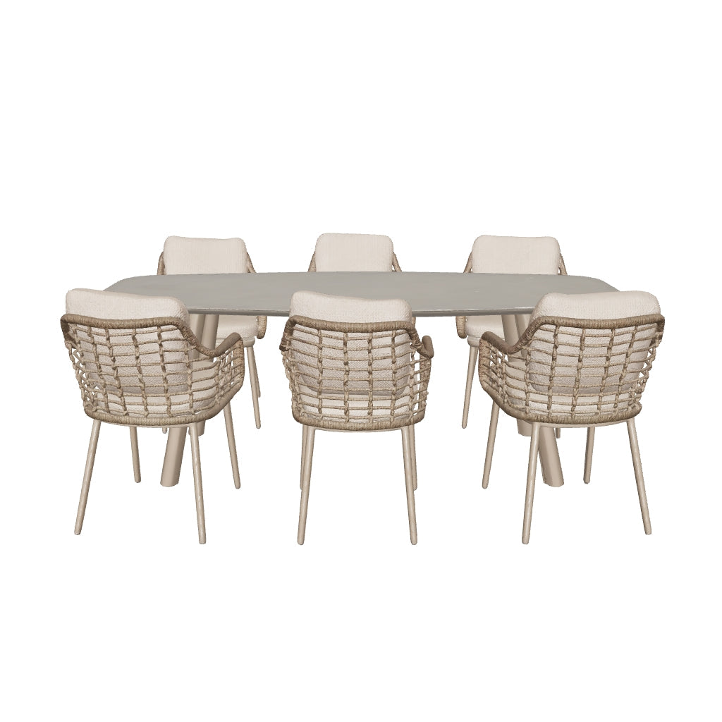 Taste by 4 Seasons | Puglia-Manolo Gartenmöbel-Set | Latte