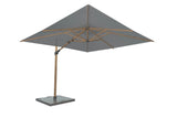 4 Seasons Outdoor | Siesta Premium Sonnenschirm 300 x 300 cm | Holzoptik-Anthrazit