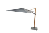 4 Seasons Outdoor | Siesta Premium Sonnenschirm 300 x 300 cm | Holzoptik-Anthrazit