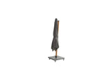 4 Seasons Outdoor | Siesta Premium Sonnenschirm 300 x 300 cm | Holzoptik-Anthrazit