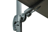 Shadow LED Ampelschirm 300x300cm Anthrazit/Faded Grey