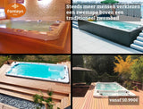 Energy Deep Swimspa | Sterling White mit DUNKELGRAU