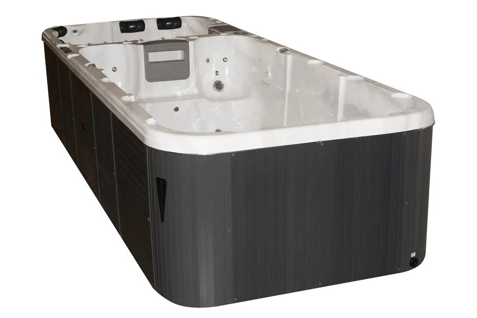 Aquatic 3 Deep Swimspa | Sterling White mit DUNKELGRAU