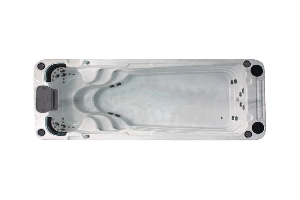 Aquatic 2 Swimspa | Sterling White mit DUNKELGRAU