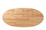 Taste by 4 Seasons | Prado Tischplatte Ellipsenförmig 240 x 115 cm | Natural Teak