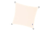 Platinum Sun & Shade | Dreamsail Wasserdichtes Sonnensegel Quadratisch 400 x 400 cm | Creme