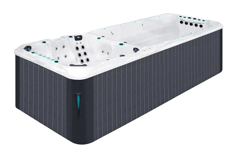 Vitality Swimspa | Sterling White mit DUNKELGRAU