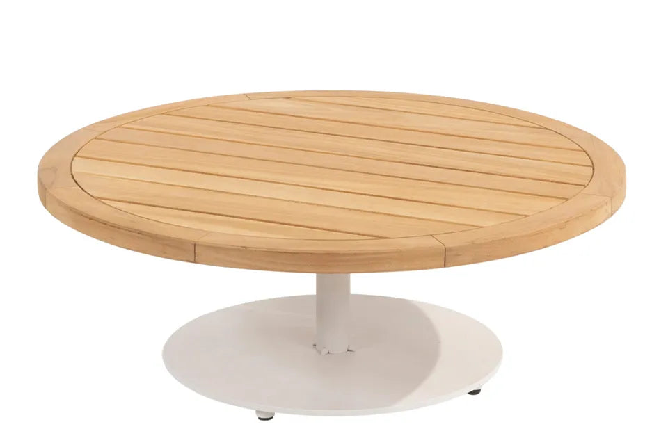 4 Seasons Outdoor | Volta Couchtisch Teak Ø80 cm x 30(h) cm | Latte