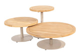 4 Seasons Outdoor | Volta Couchtisch Teak Ø80 cm x 30(h) cm | Latte