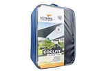 Platinum Sun & Shade | Coolfit Sonnensegel Dreieck 90° 400 x 400 x 570 cm | Schwarz
