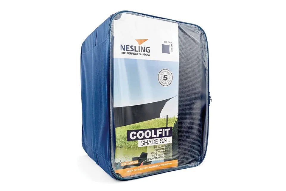 Platinum Sun & Shade | Coolfit Sonnensegel Quadratisch 360 x 360 cm | Schwarz