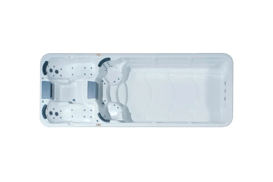 Aquatic 7 Swimspa | Sterling White mit DUNKELGRAU