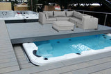 Energy Swimspa | Sterling White mit DUNKELGRAU
